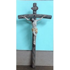 Papal Crucifix  -wood  13"